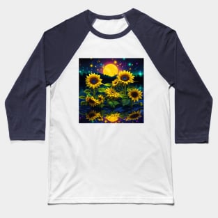 Sunflowers Glory Baseball T-Shirt